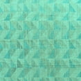 thumbnail image 1 of Ahgly Company Indoor Square Oriental Turquoise Blue Modern Area Rugs, 7' Square, 1 of 4