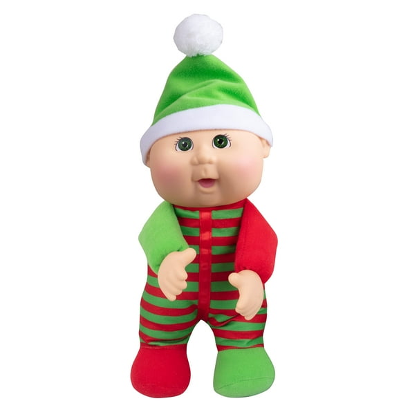 Cabbage Patch Kids Cutie 9" Kane The Elf - Officially Licensed Collectible Adoptable Baby Doll Toy Gift for Kids, Girls, Boys - Perfect for Christmas Stocking Stuffers