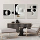 thumbnail image 3 of 3pcs Frameless Abstract Geometric Canvas Painting Black And White Wall Art Print Modern Nordic Poster Picture Living Room Home Decor No Frame, 3 of 5