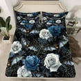 thumbnail image 2 of Castle Fairy Teens Rose Bats 4-Piece Full Size Sheets,Gothic Style Bed Sheets,Happy Halloween Lightweight Sheet Sets,Luxury Bedroom Decor, 2 of 7