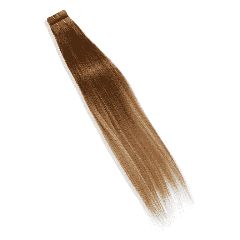 Satin Strands Light Brown Tape In 18 Inch Human Hair Extensions