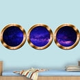 thumbnail image 2 of VWAQ Spaceship Window Wall Decals For Kids Rooms, Outer Space Window Galaxy Wall Stickers -SPW27 (Bronze, 20" Diameter), 2 of 2