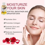 Aliver Rose Vitamin E Oil for Face Body, Rich in Vitamins and Antioxidant, Moisturizer for Dryness, Fine Lines, Scar Skin (Guasha Tool Included)