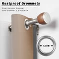 thumbnail image 5 of Outdoor Curtains for Patio Waterproof Ombre Beige Indoor/Outdoor Curtain Tiebacks Gradient Color Privacy Curtain Sun Blocking Grommet Drapes for Pergolas Gazebo Porch Balcony 2 Panel 54x108 Inch, 5 of 9