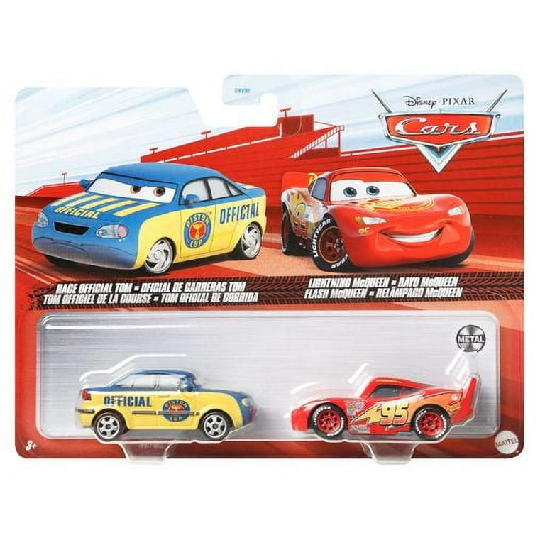 Disney Pixar Cars Race Official Tom Lightning McQueen 2 Pack Walmart
