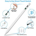 thumbnail image 3 of Stylus Pen for iPad, Palm Rejection & Tilt, Power Display, Compatible with 2018–2022 iPad Pro 11/12.9, iPad 10/9/8/7/6, iPad Air 3/4/5, iPad Mini 5/6 – White, 3 of 6