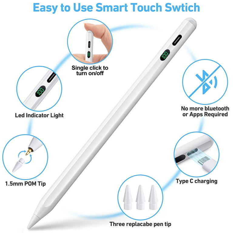 Stylus Pen for iPad, Power Display, 2nd Gen, Compatible with Stylus Pen for iPad, Power Display, 2nd Gen, Compatible with