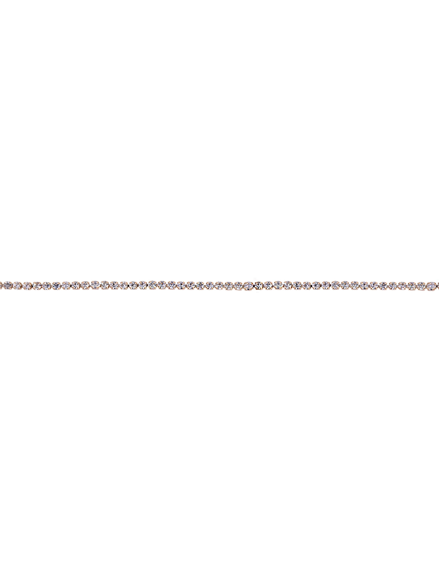 Time and Tru Goldtone 2-Row Rhinestone and Initial "D" Necklace