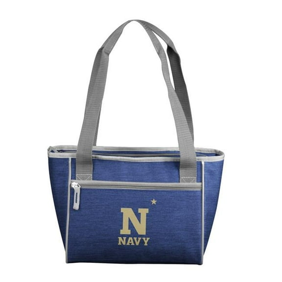 Logo Brands 249-83-CR1 Naval Academy Crosshatch 16 Can Cooler Tote