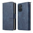 thumbnail image 2 of Samsung Galaxy A52 5G Wallet Case, Dteck ,Folio Flip Leather Cover[Zipper Pocket][Wrist Strap][Kickstand ][Magnetic Closure][9 Card Slots] for Samsung Galaxy A52 5G/4G, Blue, 2 of 7