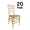 Gold, variant on Sparkling Glitter Gold Champagne ToughResin Mono-Frame Chiavari Chair- 20 Chair Bundle by Chivari