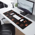 thumbnail image 2 of Long Mouse Pads for Desk,Spooky Pumpkin Faces Halloween Pattern Desk Mats on Top Of Desks, Desk Mouse Pad Extra Large with 3mm Non-Slip Base and Stitched Edge for Gaming,Office,Work,Home 31.5x11.8in, 2 of 5
