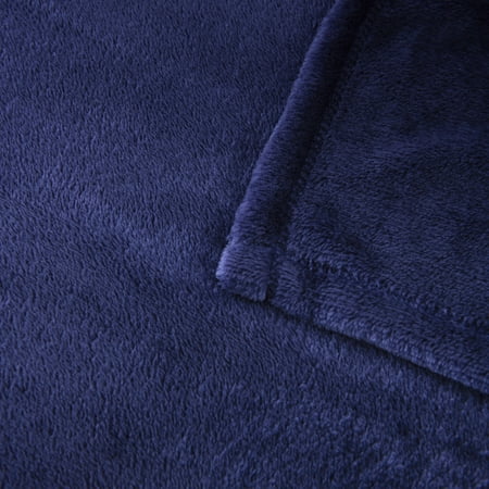 MAINSTAYS SUPER SOFT PLUSH BLANKET, DARK BLUE, KING, ADULT/TEEN
