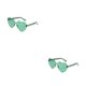 thumbnail image 3 of Qarigey Gafas de sol Accesorios de moda Decoraciones Gafas lindas Ojo de gato Fácil de combinar Irregular Aspecto exquisito para fiesta Verde Verde 2Conjunto, 3 of 6