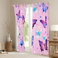 thumbnail image 3 of Castle Fairy Flying Butterfly Black Out Curtains for Teens Girls Boys Children,Stars Print Curtains Pack Of 2 (42X63 Each),Dreamy Princess Bedroom Curtains,Lightweight Room Decor, 3 of 6