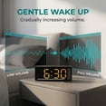 thumbnail image 6 of REGALWOVEN Digital Dual Alarm Clock for Bedroom, Easy to Set, Dimmable, Date Day of Week Temp Snooze, 12/24H 6.1 x 2.4 x 1 inch Orange, 6 of 7