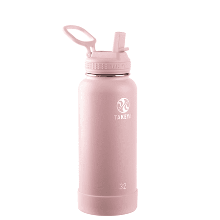 Takeya Actives w/Straw Lid Stainless Steel Water Bottle, 32oz