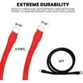 thumbnail image 3 of Power Bright 4 AWG 6ft High Amp Pure Copper Battery Cable with 5/16" and 7/16" Lugs, Professional Series 4 Gauge Wire Cables for Car Power Inverter, RV Battery, Boat, Marine and Solar Applications, 3 of 9