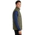 thumbnail image 3 of Port Authority J709 Mens Puffy Vest, Olive & Cayenne - 3XL, 3 of 5