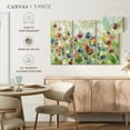 thumbnail image 5 of Elephant Stock Springtime Meadow Flowers I Wall Art - Horizontal Multi Panel Canvas - Living Room Wall Decor - Abstract Multi Panel - Pink And Blue Decor By Silvia Vassileva - 57" x 36", 5 of 8