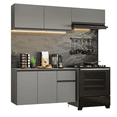 thumbnail image 1 of Cocina Integral Completa Modular Madesa Nice 200cm Gris 1, 1 of 10