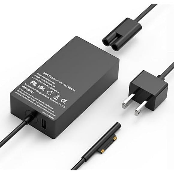 wonima01Compatible with Microsoft Surface Charger,65W Surface Pro Charger,Compatible with Surface Pro 11,9,8,7,6,5,4,3,X Surface Laptop 7,6,5,4,3,2,1 Surface Go 3,2,1 Surface Book 3,2,1 and More