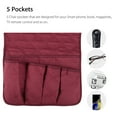 thumbnail image 3 of Sofa Armrest Organizer Non-Slip Armchair Storage Organizer with 5 Pockets for Cell Phone TV Remote Control Magazines, 3 of 7
