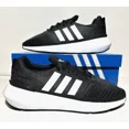 thumbnail image 1 of Ad-id-as Swift Run 22 Mens Size 10 Athletic Running Sneakers Casual Black Grey, 1 of 6