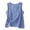 Blue, variant on Summer Tops for Women Plaid Sleeveless Shirt Round Neck Casual Beach Vacation Party Tank Top, Yellow L