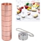 thumbnail image 2 of Organizr de Pastillas de Metal, Organizr de Medicinas de Viaje Semanal de Metal Apilable, Caja de Tabletas de Aleación de Aluminio Impermeable Portátil con Cordón de Oro Rosa, 2 of 3