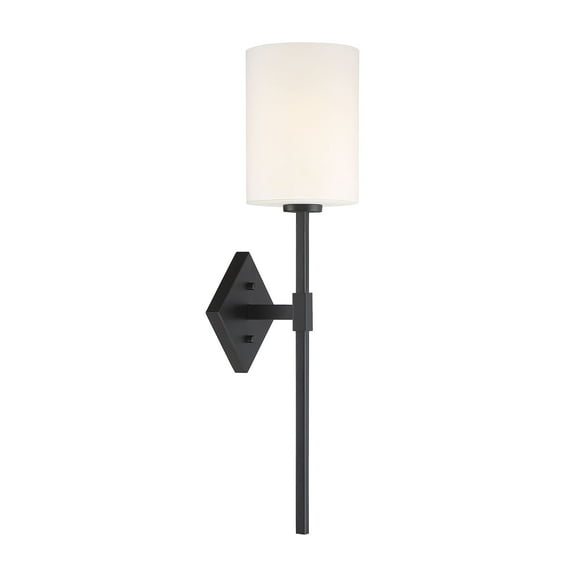 Matte Black One Light Wall Sconce from the Destin Collection