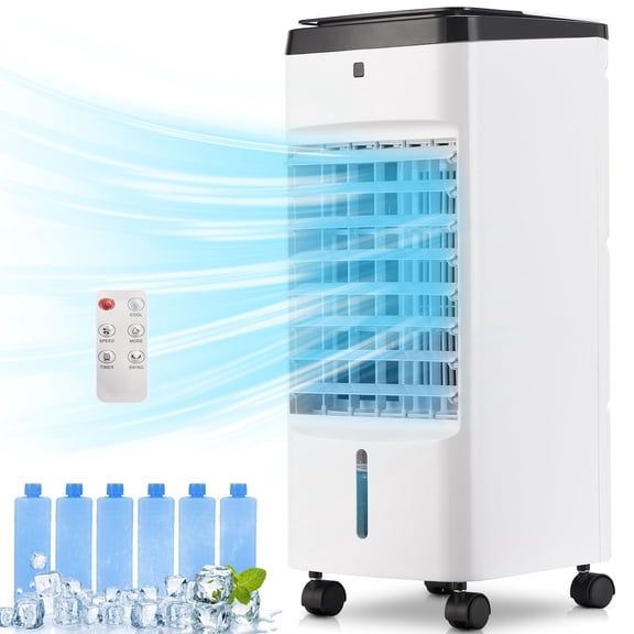 UTHFY 3 Speed 3-in-1 Remote Evaporative Air Cooler for 450 sq ft, White