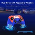 thumbnail image 4 of Manette Sans Fil pour Switch/Switch Lite/Switch OLED, Télécommande avec Turbo, Fonction de Mouvement, Vibration, Réveil, Bleu&Rouge, 4 of 6