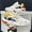 White Orange, variant on Men'S & Women'S Low-Top Sneakers -  Minimalist Arch Support Casual Shoes for Casual Attire, Gym, Office - Versatile Unisex Dad ，/Navy /Yellow Colorway, Breathable Fabric Upper & Cushioned Rubber Sole
