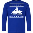 thumbnail image 3 of Inktastic Snowmobile Silhouette Long Sleeve Youth T-Shirt, 3 of 5