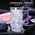 thumbnail image 7 of 40 Oz Mermaid Double Wall Vacuum Stainless Steel Tumbler with Handle Lid and Straw,Watercolor Ocean Mermaid Cup,Water Bottle,Travel Coffee Mug,Hawaiian Mermaid Decor,Accessories, 7 of 7