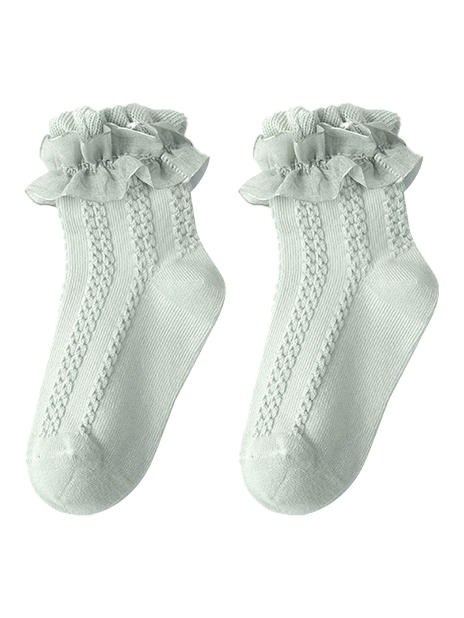 Jkerther Baby Kids Girl Lace Socks Toddler Girl Lace Flounce Princess