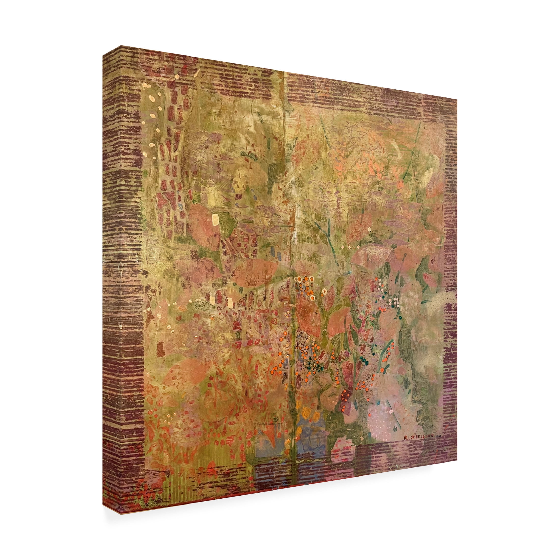 Trademark Fine Art Alise Loebelsohn  Still life with green leaves Canvas Wall Art