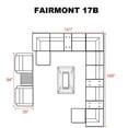 thumbnail image 3 of TK Classics Fairmont 17 Piece Outdoor Wicker Patio Furniture Set 17b, 3 of 5