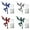 Blue,White,Dark Green,Deep Red, variant on T13 3D Action Figure Set,3D Printed Multi-Jointed,Titan 13 Action Figures, Multi-Articular Lucky Mobile Robot Nova,Desktop Decorations for Game Lovers Toys Blue