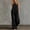 Black women's 2 piece sleeveless peplum top pants set a1, variant on Women's 2 Piece Sleeveless Peplum Top Wide Leg Pants Set Casual Boho Vacation Outfits Loose V Neck Crop Top Flowy Pants Matching Lounge Sets Summer Travel Clothes, Black S