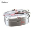 thumbnail image 7 of Yesbay Double Layers Bento Lunch Box Student Stainless Steel Food Storage Container,Medium, 7 of 7