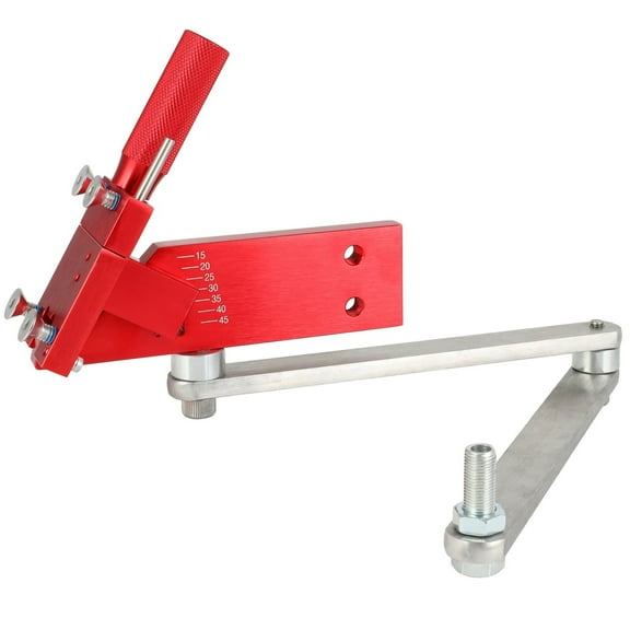 SCITOO Lawn Mower Blade Sharpener 15°-45° Adjustable for Straight and Standard Lawn Mower Blades (5005 Red)