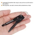 thumbnail image 5 of Uxcell 2pcs Portable Key Chain Screwdriver PH1 Phillips 4.8mm Slotted Multifunction Mini Key Screw Driver, Black, 5 of 6