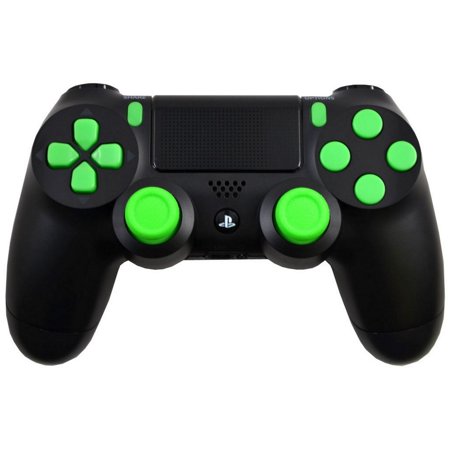 Midnight Modz Green Out Playstation 4 Ps4 Modded Controller Black - midnight modz green out playstation 4 ps4 modded controller black walmart com