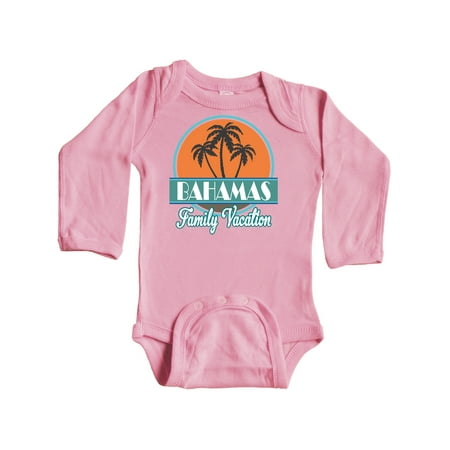 

Inktastic Bahamas Family Vacation Matching Gift Baby Boy or Baby Girl Long Sleeve Bodysuit