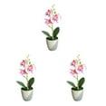 thumbnail image 4 of Cateissary Amigable con las mascotas Flor artificial No tóxica para gatos y perros Planta artificial fácil de mantener Blanco + Morado Type1 NO1, 4 of 6