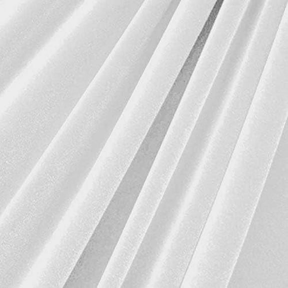 1 Yard (White) Rich & Luxurious 4-Way Stretch Velvet – White, Silver, Off-White & Ivory | Perfect for Apparel & Decor | 58” Wide | Valentina Textile Inc.