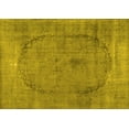 thumbnail image 1 of Ahgly Company Indoor Rectangle Abstract Yellow Contemporary Area Rugs, 2' x 3', 1 of 4