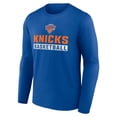 thumbnail image 2 of Men's Blue New York Knicks Let's Go Long Sleeve T-Shirt, 2 of 3